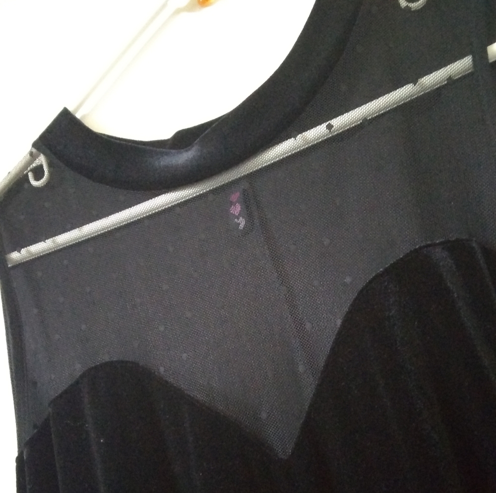 Three Hearts velvet dress